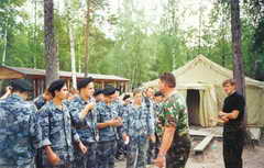 В летнем оздоровительном лагере «Олимпиец» стартовала последняя в 2010 году смена курса «Юный спецназовец»